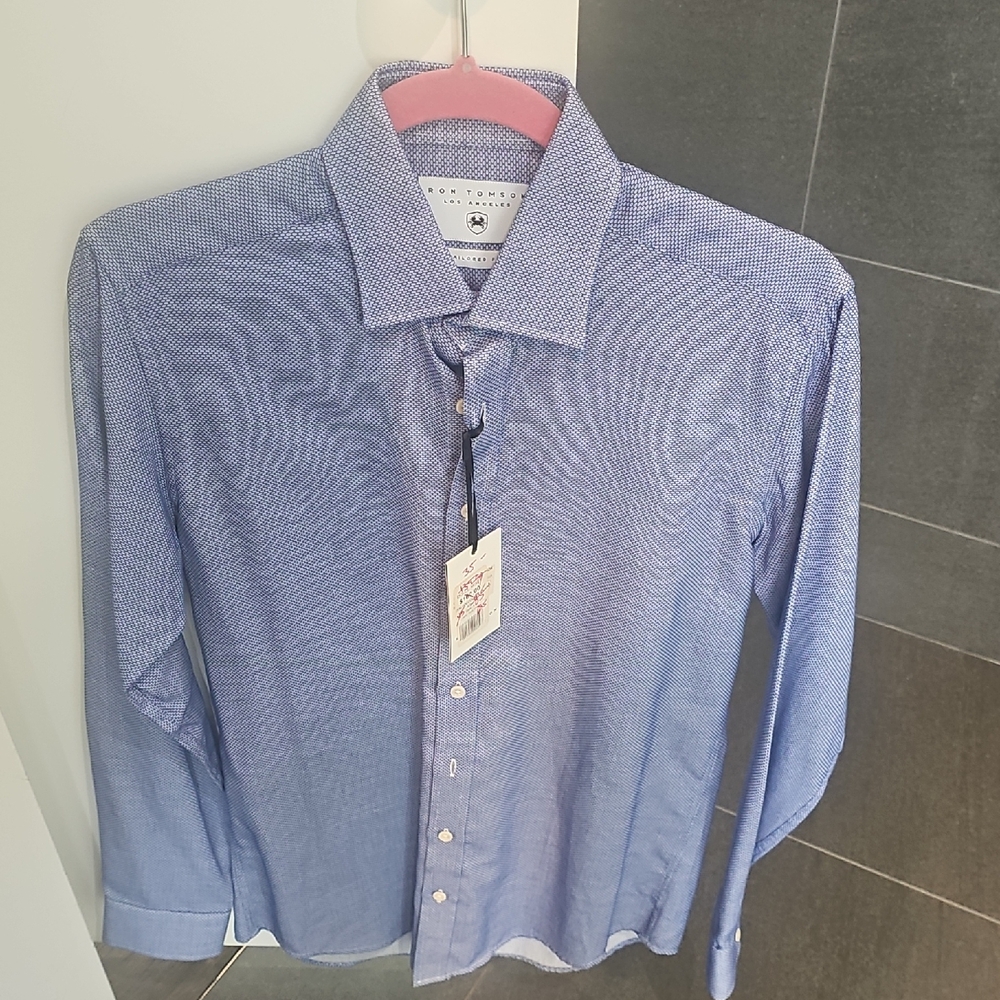 Ron Tomson Light Blue Dress Shirt